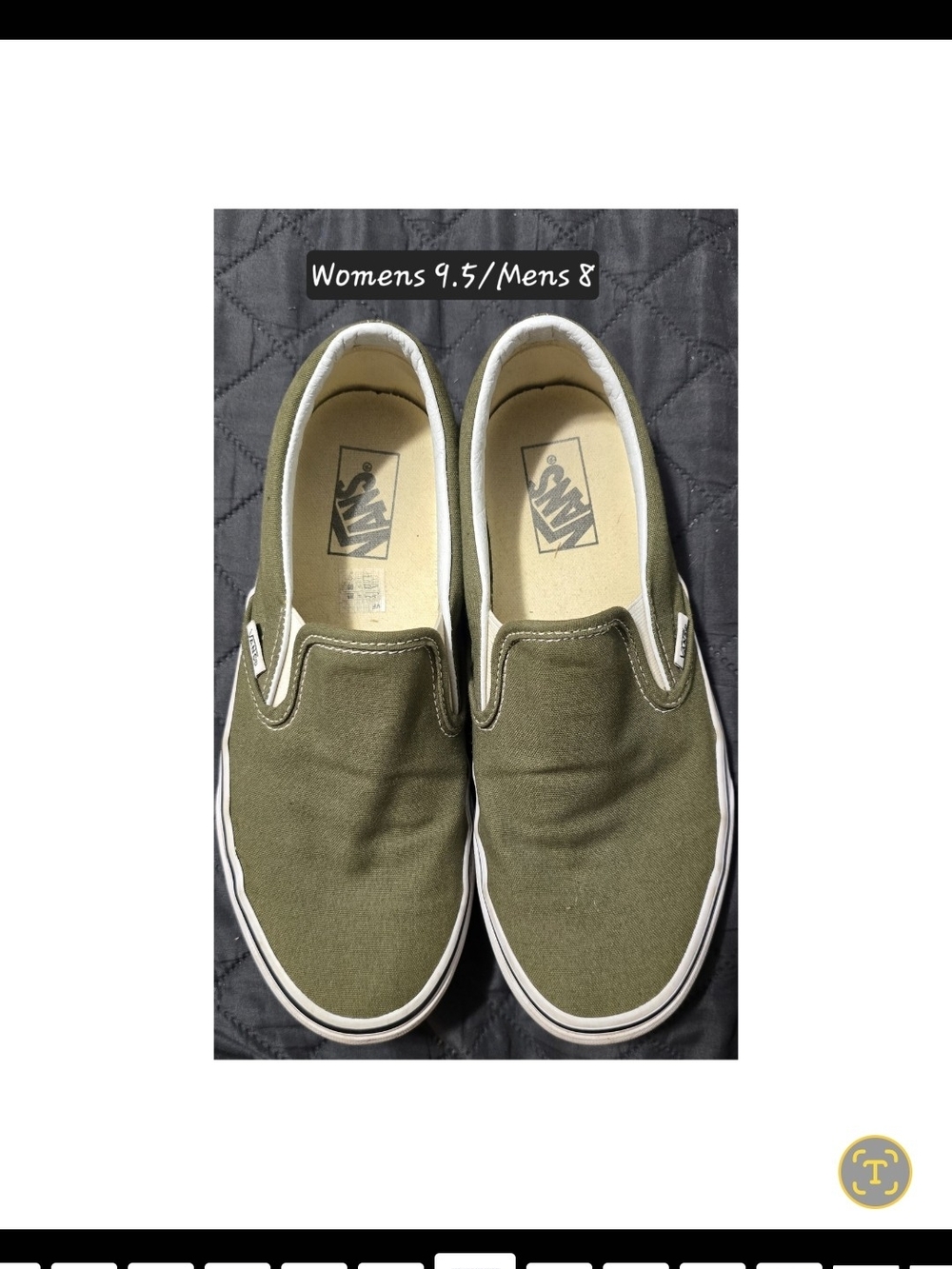 Vans Classic Canvas Slip-On- Olive Green